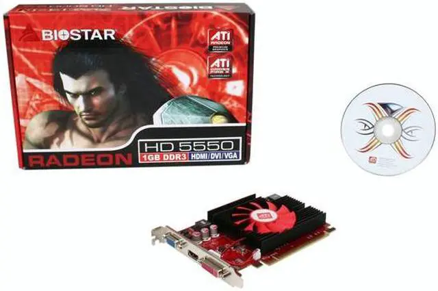 Alt view image 4 of 4 - BIOSTAR Radeon HD 5550 1GB DDR3 PCI Express 2.1 x16 Graphics Card VA5553NHG1