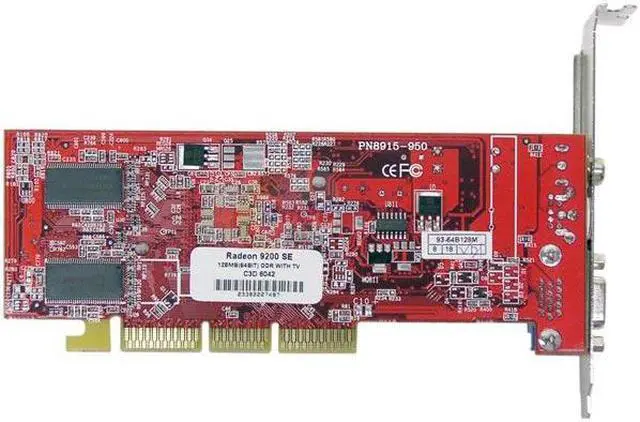 Alt view image 3 of 5 - connect3D Radeon 9200SE 128MB DDR AGP 4X/8X Graphics Card 6042