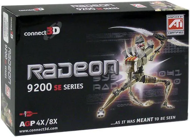 Alt view image 5 of 5 - connect3D Radeon 9200SE 128MB DDR AGP 4X/8X Graphics Card 6042