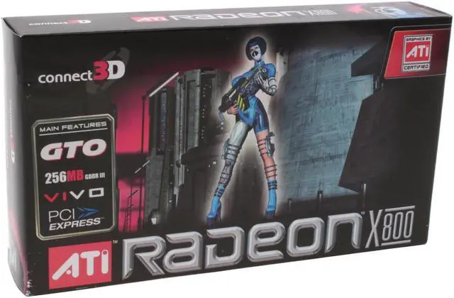 Alt view image 5 of 5 - connect3D Radeon X800GTO 256MB GDDR3 PCI Express x16 Graphics Card 3038