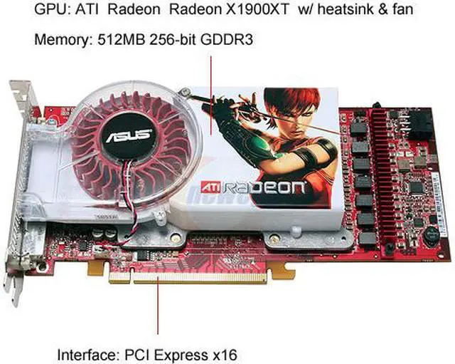Alt view image 3 of 8 - connect3D Radeon X1900XT 512MB GDDR3 PCI Express x16 Graphics Card 3056 - OEM