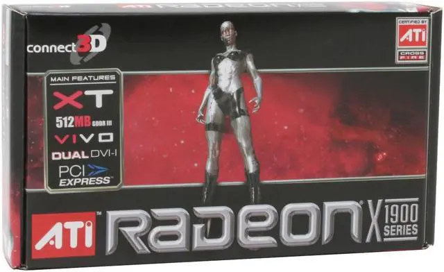 Alt view image 8 of 8 - connect3D Radeon X1900XT 512MB GDDR3 PCI Express x16 Graphics Card 3056 - OEM