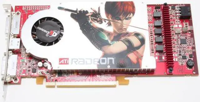 Alt view image 3 of 7 - connect3D Radeon X1800GTO 256MB GDDR3 PCI Express x16 CrossFireX Support Graphics Card 3041