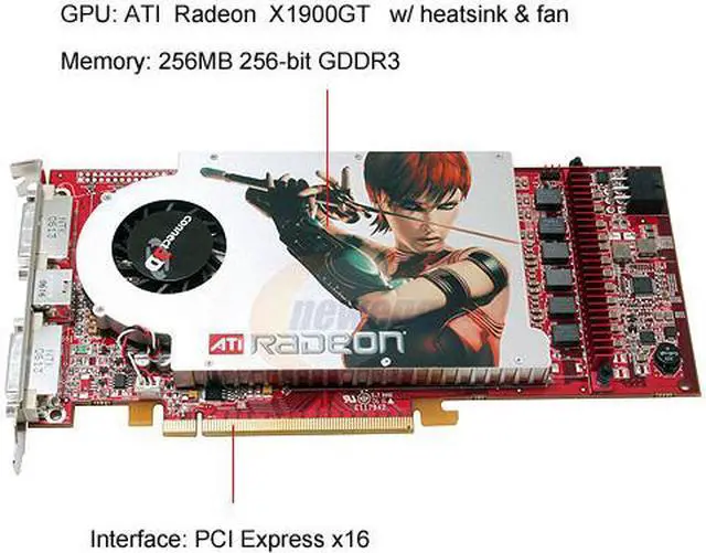 Alt view image 3 of 7 - connect3D Radeon X1900GT 256MB GDDR3 PCI Express x16 Graphics Card 3058