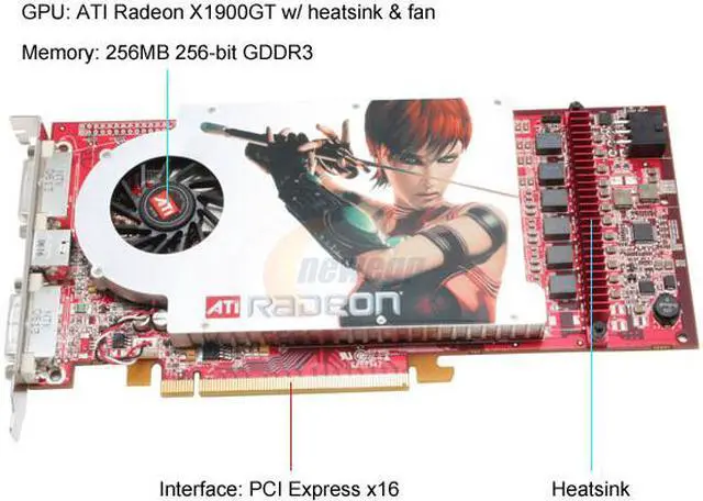 Alt view image 3 of 7 - connect3D Radeon X1900GT 256MB GDDR3 PCI Express x16 Graphics Card 3058 B