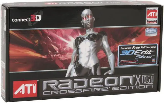 Alt view image 7 of 7 - connect3D Radeon X1950 CrossFire Edition 512MB GDDR4 PCI Express x16 CrossFireX Support Graphics Card 3061