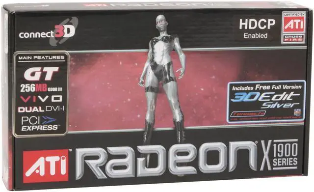 Alt view image 7 of 7 - connect3D Radeon X1900GT 256MB GDDR3 PCI Express x16 Graphics Card 3071