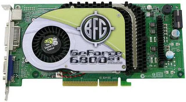 Alt view image 2 of 5 - BFG Tech GeForce 6800GT 256MB GDDR3 AGP 4X/8X Graphics Card BFGR68256GTOC