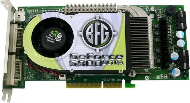 Alt view image 2 of 5 - BFG Tech GeForce 6800Ultra 256MB GDDR3 AGP 4X/8X Graphics Card BFGR68256UOC - OEM