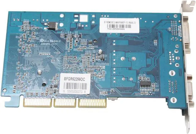Alt view image 3 of 5 - BFG Tech GeForce 6200 256MB DDR AGP 4X/8X Graphics Card BFGR62256OC