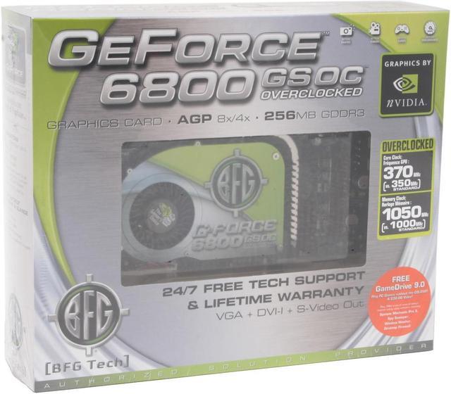 Alt view image 7 of 7 - BFG Tech GeForce 6800GS 256MB GDDR3 AGP 4X/8X Graphics Card BFGR68256GSOC