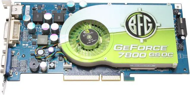 Alt view image 3 of 7 - BFG Tech GeForce 7800GS 256MB GDDR3 AGP 4X/8X Graphics Card BFGR78256GSOC
