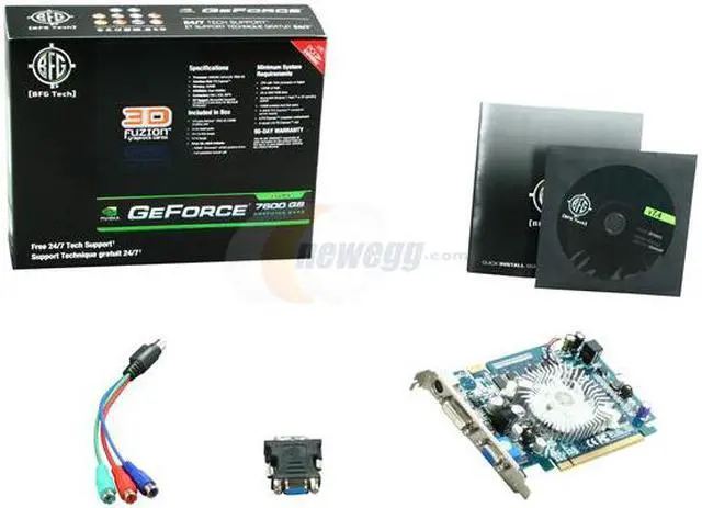 Alt view image 4 of 4 - 3D Fuzion GeForce 7600GS 256MB GDDR2 PCI Express x16 SLI Support Graphics Card 3DFR76256GSE