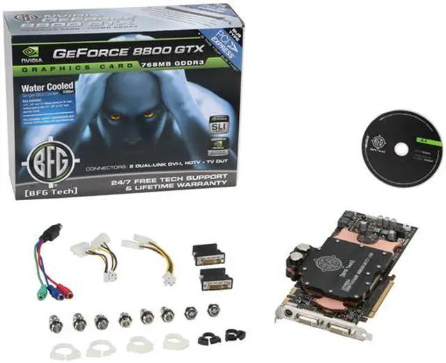 Alt view image 6 of 6 - BFG Tech GeForce 8800 GTX 768MB GDDR3 PCI Express x16 SLI Support Graphics Card BFGR88768GTXWCE