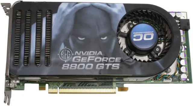 Alt view image 2 of 7 - BFG Tech GeForce 8800 GTS 640MB GDDR3 PCI Express x16 SLI Support Graphics Card BFGR88640GTSOCE