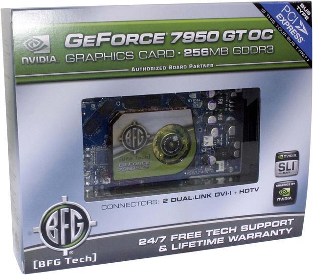 Alt view image 7 of 7 - BFG Tech GeForce 7950GT 256MB GDDR3 PCI Express x16 SLI Support Graphics Card BFGR7950256GTOCE