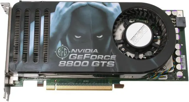 Alt view image 3 of 8 - BFG Tech GeForce 8800 GTS 640MB GDDR3 PCI Express x16 SLI Support Graphics Card BFGR88640GTSOC2E