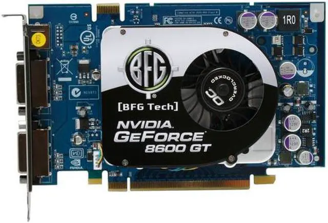 Alt view image 3 of 8 - BFG Tech GeForce 8600 GT 256MB GDDR3 PCI Express x16 SLI Support Graphics Card BFGE86256GTOCE