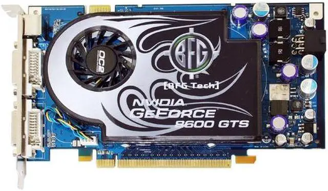 Alt view image 2 of 2 - BFG Tech GeForce 8600 GTS 256MB GDDR3 PCI Express x16 SLI Support Graphics Card BFGE86256GTSOC2FE