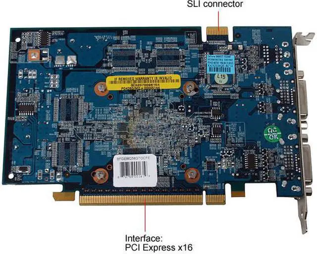 Alt view image 4 of 6 - BFG Tech GeForce 8600 GT 256MB GDDR3 PCI Express x16 SLI Support Graphics Card BFGE86256GTOCFE