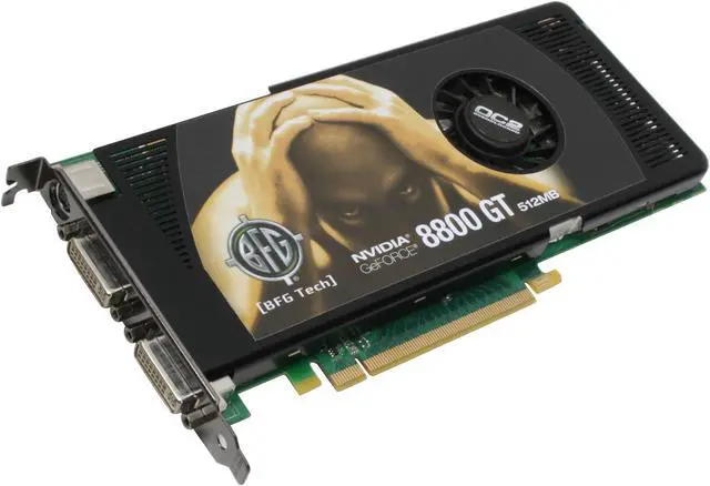 Main image of BFG Tech GeForce 8800 GT 512MB GDDR3 PCI Express 2.0 x16 SLI Support Graphics Card BFGE88512GTOC2E