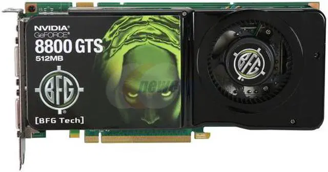 Alt view image 3 of 6 - BFG Tech GeForce 8800GTS (G92) 512MB GDDR3 PCI Express 2.0 x16 SLI Support Graphics Card BFGE88512GTSE