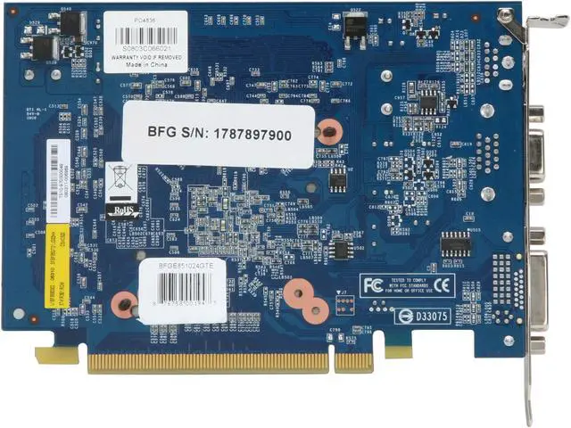 Alt view image 5 of 6 - BFG Tech GeForce 8500 GT 1GB GDDR2 PCI Express x16 Graphics Card BFGE851024GTE