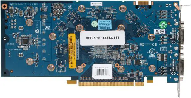 Alt view image 4 of 8 - BFG Tech GeForce 9600 GT 512MB GDDR3 PCI Express 2.0 x16 SLI Support Graphics Card BFGE96512GTOC2E