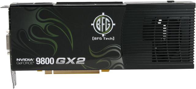 BFGE981024GX2OCXE BFG GeForce 9800 GX2 1GB 512-Bit GDDR3 PCI Express 2 x16  HDCP Ready SLI