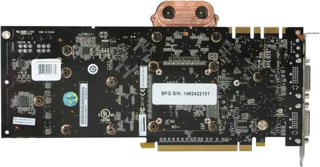 Alt view image 4 of 6 - BFG Tech GeForce 9800 GTX 512MB GDDR3 PCI Express 2.0 x16 SLI Support Graphics Card BFGE98512GTXH2OCWE