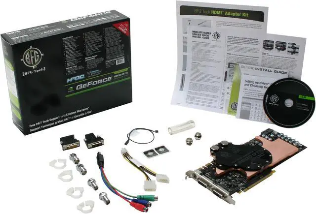 Alt view image 6 of 6 - BFG Tech GeForce 9800 GTX 512MB GDDR3 PCI Express 2.0 x16 SLI Support Graphics Card BFGE98512GTXH2OCWE