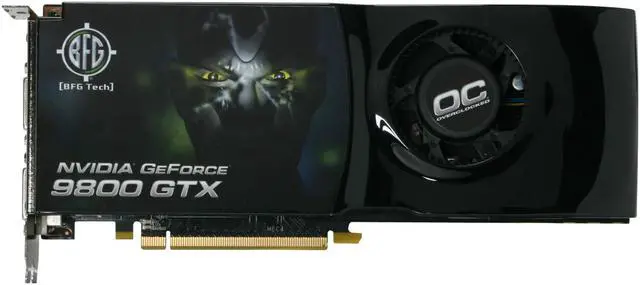 Alt view image 3 of 6 - BFG Tech GeForce 9800 GTX 512MB GDDR3 PCI Express 2.0 x16 SLI Support Graphics Card BFGE98512GTXOCE