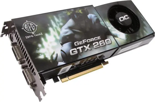 Main image of BFG Tech GeForce GTX 260 896MB GDDR3 PCI Express 2.0 x16 SLI Support Graphics Card BFGEGTX260896OCE