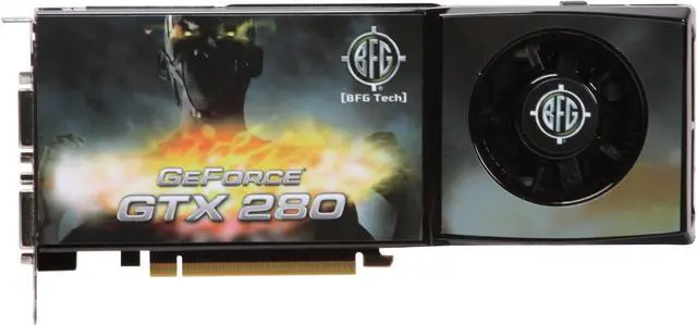 Alt view image 3 of 6 - BFG Tech GeForce GTX 280 1GB GDDR3 PCI Express 2.0 x16 SLI Support Graphics Card BFGEGTX2801024E