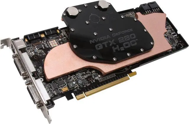 Main image of BFG Tech GeForce GTX 280 1GB GDDR3 PCI Express 2.0 x16 SLI Support Graphics Card BFGEGTX2801024H2OCWE