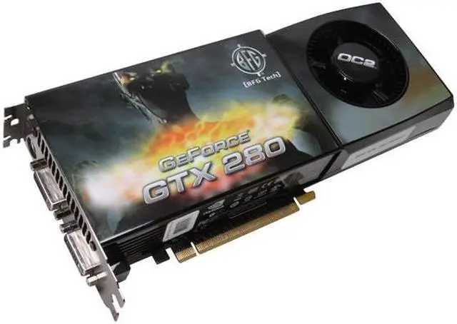 Main image of BFG Tech GeForce GTX 280 1GB GDDR3 PCI Express 2.0 x16 SLI Support Graphics Card BFGEGTX2801024OC2E