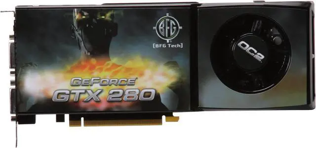 Alt view image 3 of 6 - BFG Tech GeForce GTX 280 1GB GDDR3 PCI Express 2.0 x16 SLI Support Graphics Card BFGEGTX2801024OC2E