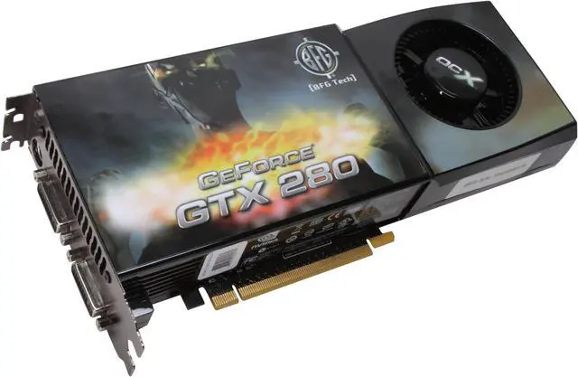 Main image of BFG Tech GeForce GTX 280 1GB GDDR3 PCI Express 2.0 x16 SLI Support Graphics Card BFGEGTX2801024OCXE