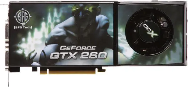 Alt view image 3 of 6 - BFG Tech GeForce GTX 260 896MB GDDR3 PCI Express 2.0 x16 SLI Support Graphics Card BFGEGTX260896OCXE
