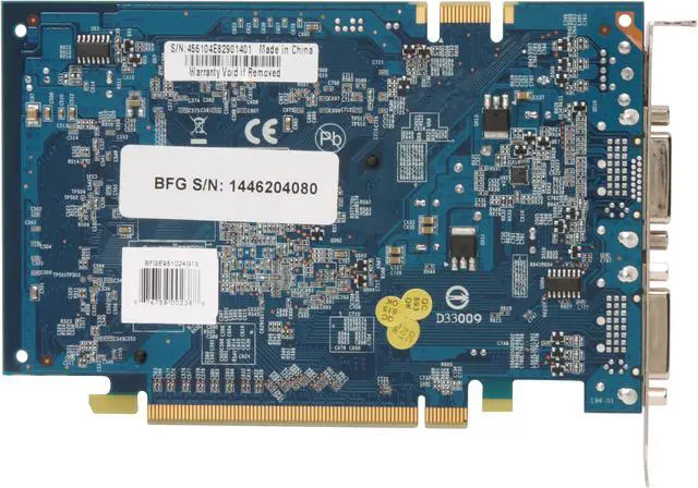 Alt view image 4 of 5 - BFG Tech GeForce 9500 GT 1GB GDDR2 PCI Express 2.0 x16 SLI Support Graphics Card BFGE951024GTE