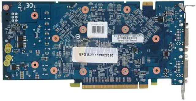 Alt view image 4 of 6 - BFG Tech GeForce 9800 GT 512MB GDDR3 PCI Express 2.0 x16 SLI Support Graphics Card BFGE98512GTE