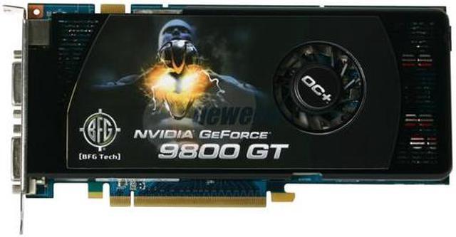 Alt view image 3 of 6 - BFG Tech GeForce 9800 GT 512MB GDDR3 PCI Express 2.0 x16 SLI Support Graphics Card BFGE98512GTOCPE