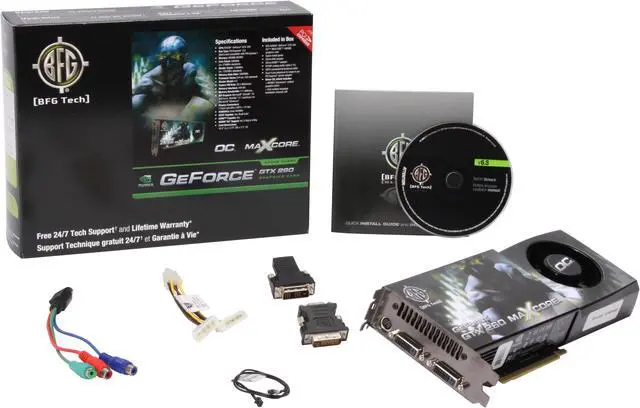 Alt view image 6 of 6 - BFG Tech GeForce GTX 260 896MB GDDR3 PCI Express 2.0 x16 SLI Support Graphics Card BFGEGTX260MC896OCE