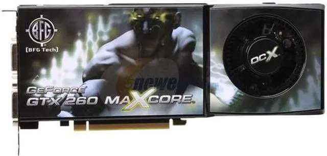 Alt view image 3 of 6 - BFG Tech GeForce GTX 260 896MB GDDR3 PCI Express 2.0 x16 SLI Support Graphics Card BFGEGTX260MC896OCXE