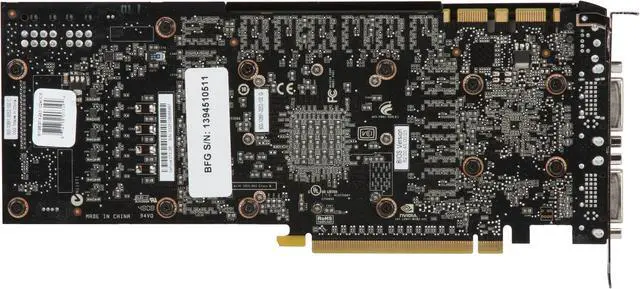 Alt view image 4 of 6 - BFG Tech GeForce GTX 285 1GB GDDR3 PCI Express 2.0 x16 SLI Support Graphics Card BFGEGTX2851024OCE