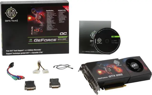 Alt view image 6 of 6 - BFG Tech GeForce GTX 285 1GB GDDR3 PCI Express 2.0 x16 SLI Support Graphics Card BFGEGTX2851024OCE