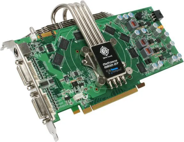 Main image of BFG Tech BFGE98512GTHE GeForce 9800 GT Passive Cooling 512MB 256-bit GDDR3 PCI Express 2.0 x16 HDCP Ready SLI Supported Video Card