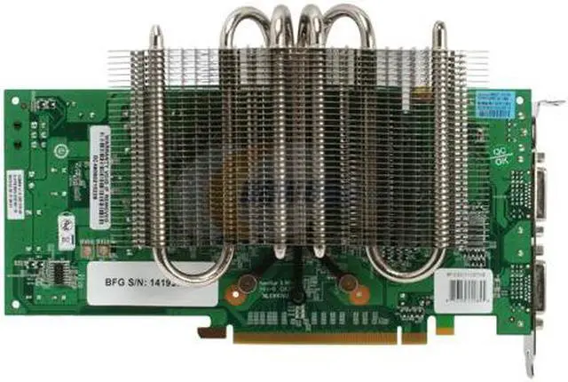 Alt view image 4 of 6 - BFG Tech BFGE98512GTHE GeForce 9800 GT Passive Cooling 512MB 256-bit GDDR3 PCI Express 2.0 x16 HDCP Ready SLI Supported Video Card