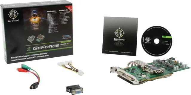Alt view image 6 of 6 - BFG Tech BFGE98512GTHE GeForce 9800 GT Passive Cooling 512MB 256-bit GDDR3 PCI Express 2.0 x16 HDCP Ready SLI Supported Video Card