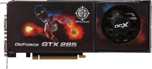 Alt view image 3 of 6 - BFG Tech GeForce GTX 285 1GB GDDR3 PCI Express 2.0 x16 SLI Support Graphics Card BFGEGTX2851024OCXE